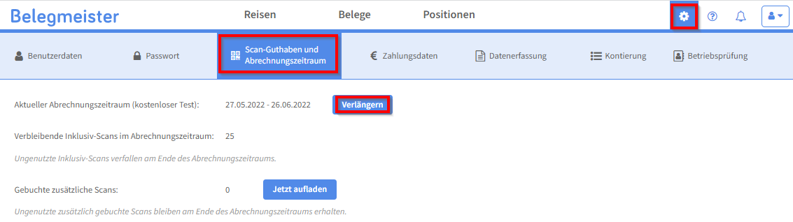 Abonnement abschließen