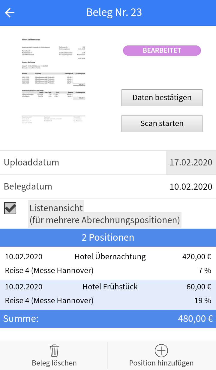 Beleg_Detailansicht_Listenansicht